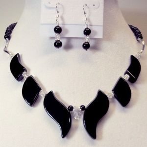 Black Onyx 2 Pc Choker Set